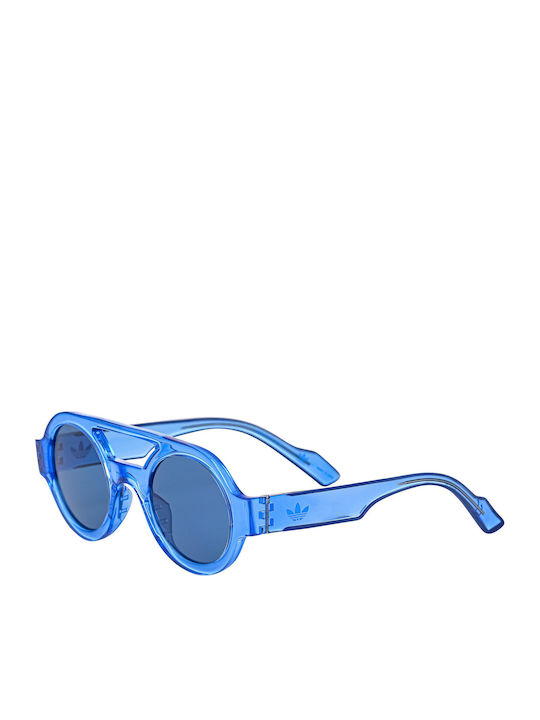 adidas Men's Sunglasses with Blue Plastic Frame and Blue Lens AOG001-022000