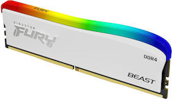 Kingston Fury Beast RGB 16GB DDR4 RAM με Ταχύτητα 3200 για Desktop