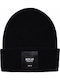 Beanie Unisex Σκούφος Πλεκτός σε Μαύρο χρώμα