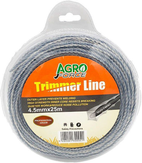 Agroforce Square Twist Brush Cutter Trimmer Line 4.5mm 25m 05708