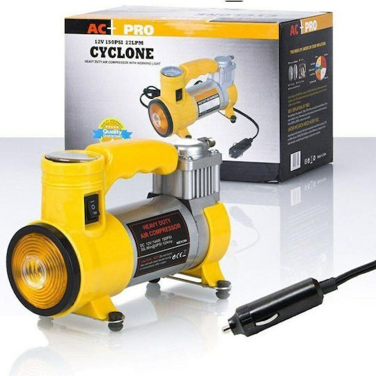 Cyclone Τρόμπα Αυτοκινήτου 150PSI με Καλώδιο Αναπτήρα 12V