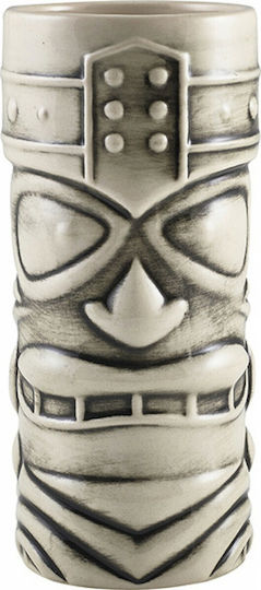 APS Tiki Mug Glass Cocktail/Drinking made of Ceramic in White Color 400ml