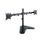 Tooq DB1702TN-B Stand Desk Mounted for 2 Monitors up to 27" with Arm