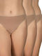 Γυναικεία String 3Pack χωρίς Ραφές Dark Beige