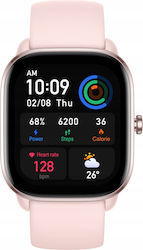 Amazfit GTS 4 Mini Aluminium 42mm Smartwatch with Heart Rate Monitor (Pink)