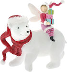 Iliadis Christmas Figure Bear White Height 22cm