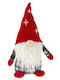 Iliadis Christmas Fabric Figure Dwarf Red Height 20cm