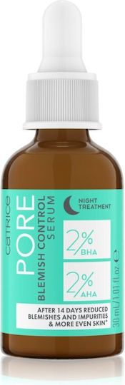 Catrice Cosmetics Pore Blemish Control Serum Προσώπου με AHA & Σαλικυλικό Οξύ για Λάμψη & Ακμή 30ml