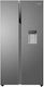 Haier HSR3918EWPG Ψυγείο Ντουλάπα 521lt NoFrost Υ177.5xΠ90.8xΒ64.7εκ. Inox