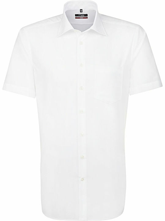 Seidensticker Men's Shirt Short Sleeve White