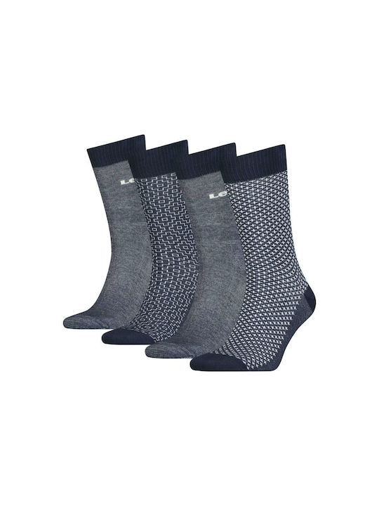 Levi's Men's Solid Color Socks Gray 4Pack