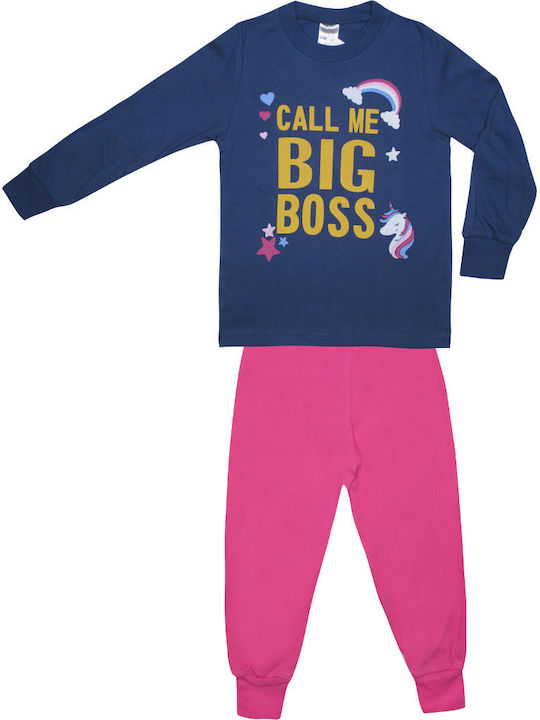 Pretty Baby Kids' Pajamas Winter Blue Call me Big Boss