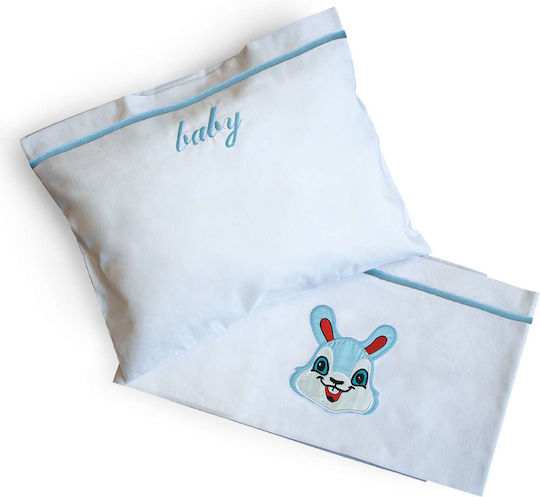 SB Home Baby Sheets Bunny White 120x160cm