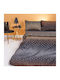Melinen Sheet Sets Single Flannel with Elastic 100x200+30cm. Boo Anthracite 3pcs
