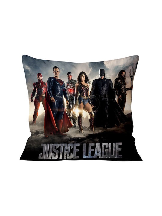 Kids Square Throw Pillow Justice League Art 40x40cm Multicolour