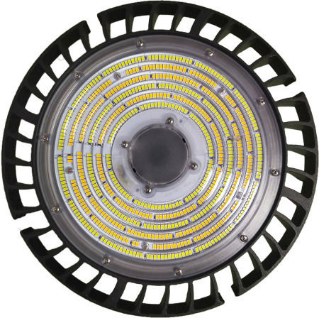 Atman Φωτιστικό Καμπάνα 100W Ψυχρό Λευκό 15000lm με Ενσωματωμένο LED Μαύρο Ø29xΥ17cm