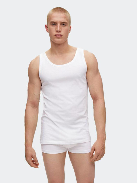 Boss Men's Sleeveless Undershirts White 3Pack