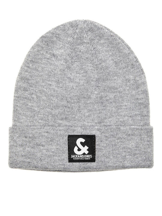 Beanie Beanie Knitted Light Grey Melange