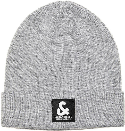Beanie Männer Beanie Gestrickt Light Grey Melange