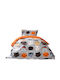 Nima Sheet Set Single Cotton Happy Halloween Gray 170x255cm 3pcs