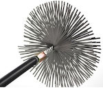 AMD025-046 Metallic Chimney Cleaning Brush Round with Diameter 130mm