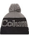 Polar Powder™ II Pom Pom Beanie Unisex Fleece Beanie Knitted in Gray color