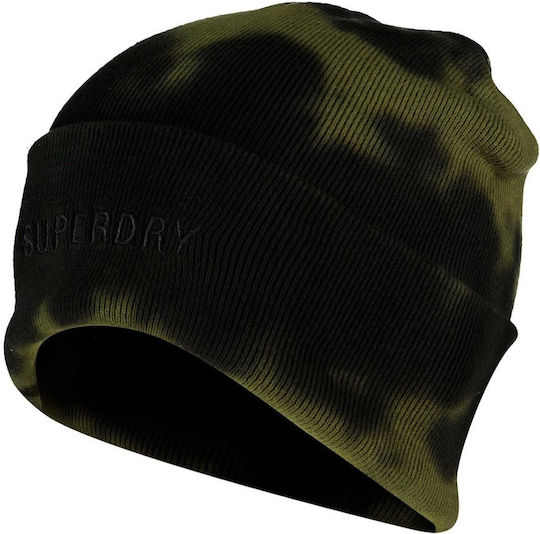 D2 Vintage Dyed Beanie Căciulă Tricotată Pentru Femei Kaki