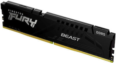 Kingston Fury Beast 16GB DDR5 RAM cu Viteză 5200 pentru Desktop