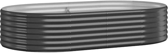 vidaXL Planter Box Metallic Charcoal 175x100x36cm.