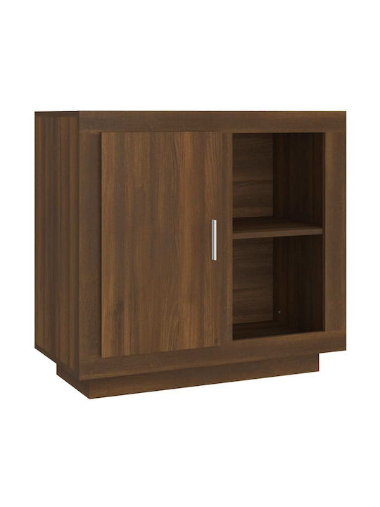 Sideboard Wooden Καφέ Δρυς 80x40x75cm