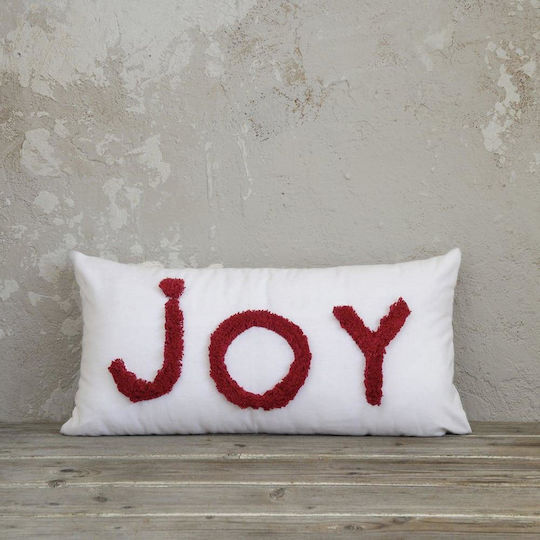 Nima Perna Decorativă de Crăciun Joy Oblong Alb 60x30buc