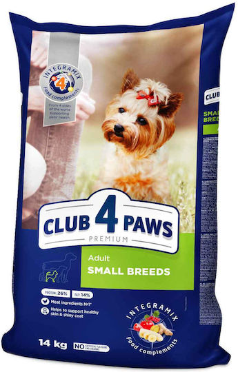 Club 4 Paws Adult Small Breeds 14kg Trockenfutter für erwachsene Hunde kleiner Rassen mit Huhn