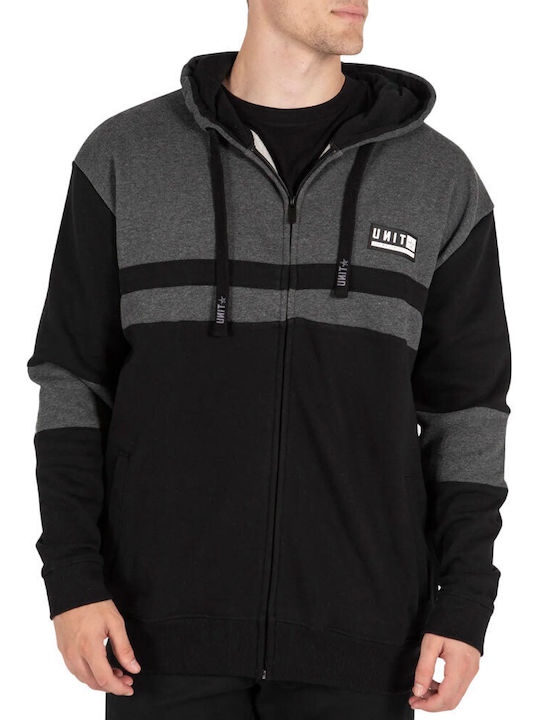 UNIT PLAZA ZIP HOODIE ANTHRAZIT