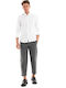Firenze Pal Trousers Elastic Grey Stripe