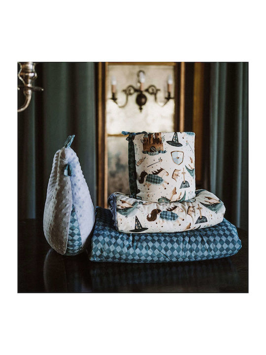 La Millou Blanket Cot Prince Velvet Light Blue 110x140cm