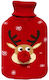 Atmosphera Hot Water Bottle in Red color with Cover General Use 23.5x20cm 1700ml