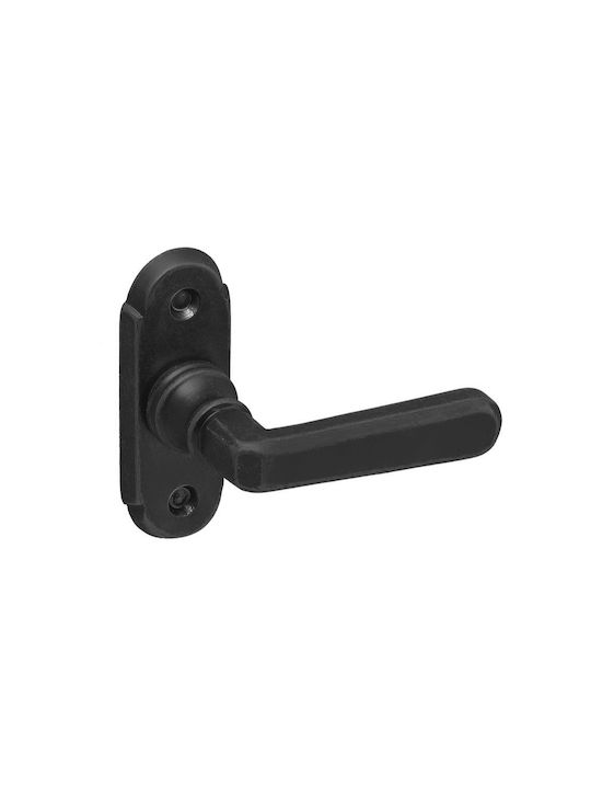 Roline Window Handle Κ303-07 Black Matte Brass 60mm Κ303-07