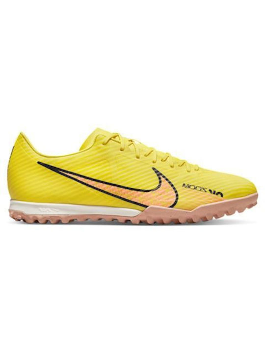 Nike Mercurial Vapor 15 Academy TF Χαμηλά Ποδοσφαιρικά Παπούτσια με Σχάρα Yellow Strike / Coconut Milk / Doll / Sunset Glow