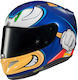 HJC Rpha 11 Sonic Sega Full Face Helmet with Pinlock and Sun Visor DOT / ECE 22.05 1300gr 5539-XS