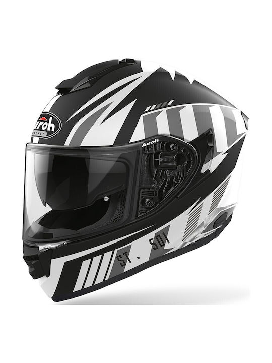 Airoh St 501 Blade White Matt Κράνος Μηχανής Full Face 1400gr με Pinlock και Sunvisor