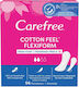 CareFree FlexiComfort Cotton Feel Σερβιετάκια για Κανονική Ροή 2 Σταγόνες 56τμχ Fresh Scent