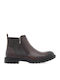Brown Men's Boots with Zipper