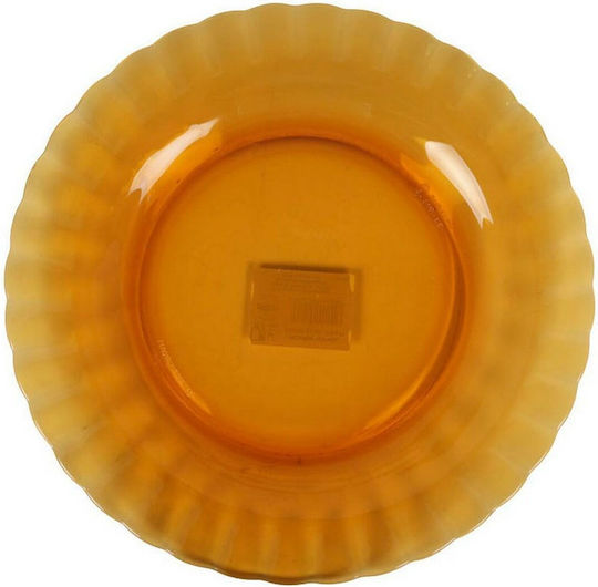 Duralex Plate Shallow made of Porcelain Brown with Diameter 23cm 6pcs