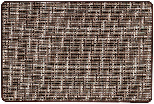 Atmosphera Wooven Pixel Правоъгълен Кухненски Килим Кафяв 45x60см