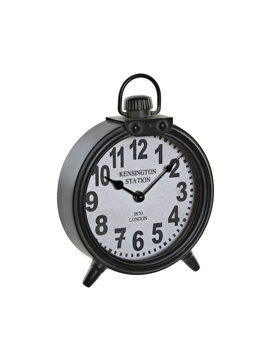 DKD Home Decor Tabletop Clock Black S3016635