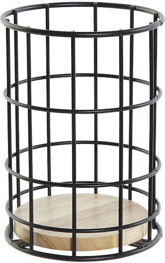 DKD Home Decor Сушилник за Прибори от Метал Черен 11.5x11.5x16см