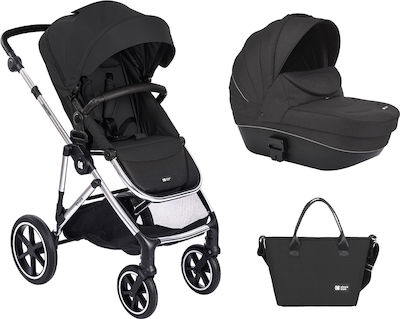 Kikka Boo Thea Adjustable 2 in 1 Baby Stroller Suitable for Newborn Black 10.6kg