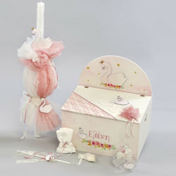 Katsigiannis Swan Baptism Package with Theme Swan 5pcs