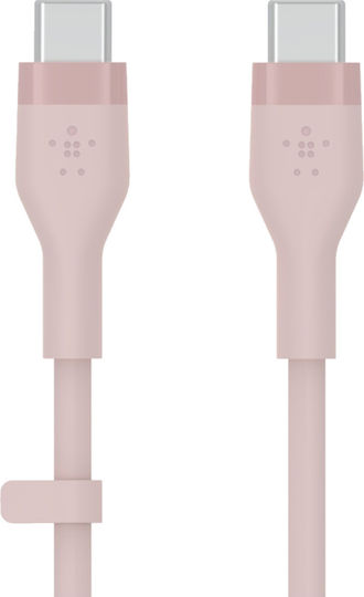 Belkin BoostCharge Flex USB 2.0 Кабел USB-C Мъжки - USB-C 60W Розов 3м CAB009BT3MPK