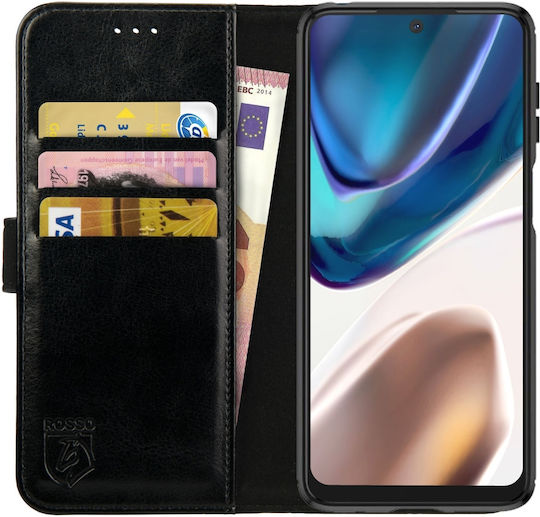 Rosso Element Wallet Synthetic Leather Black (Motorola Moto G42)